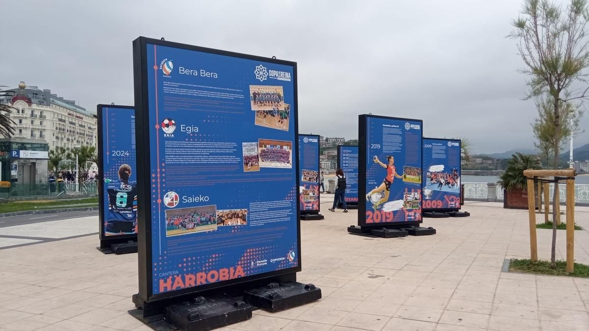 Exposición en Donostia con motivo de la celebración de la Copa de la Reina