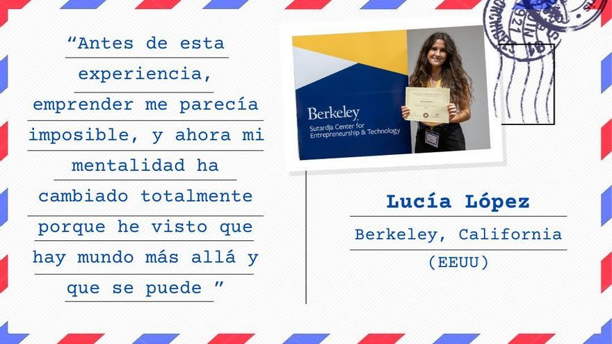 Viajar a California y abrir una puerta al emprendimiento desde la universidad: el "cambio de mentalidad" de Lucía López