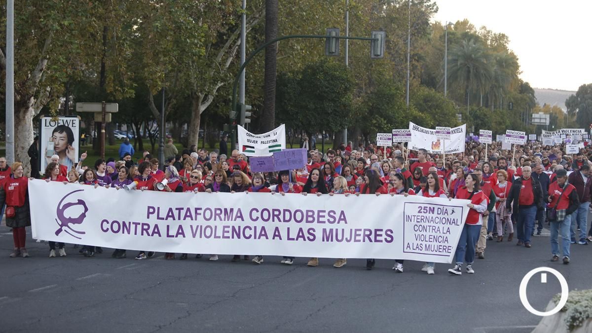 Manifestación contra la violencia machista 25N