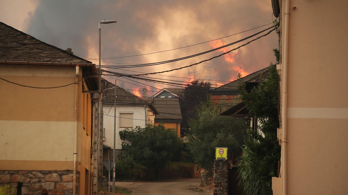 El incendio en León