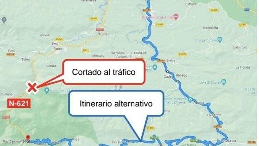Dos tramos del desfiladero de La Hermida se cortarán al tráfico por la noche del 18 al 22 de septiembre