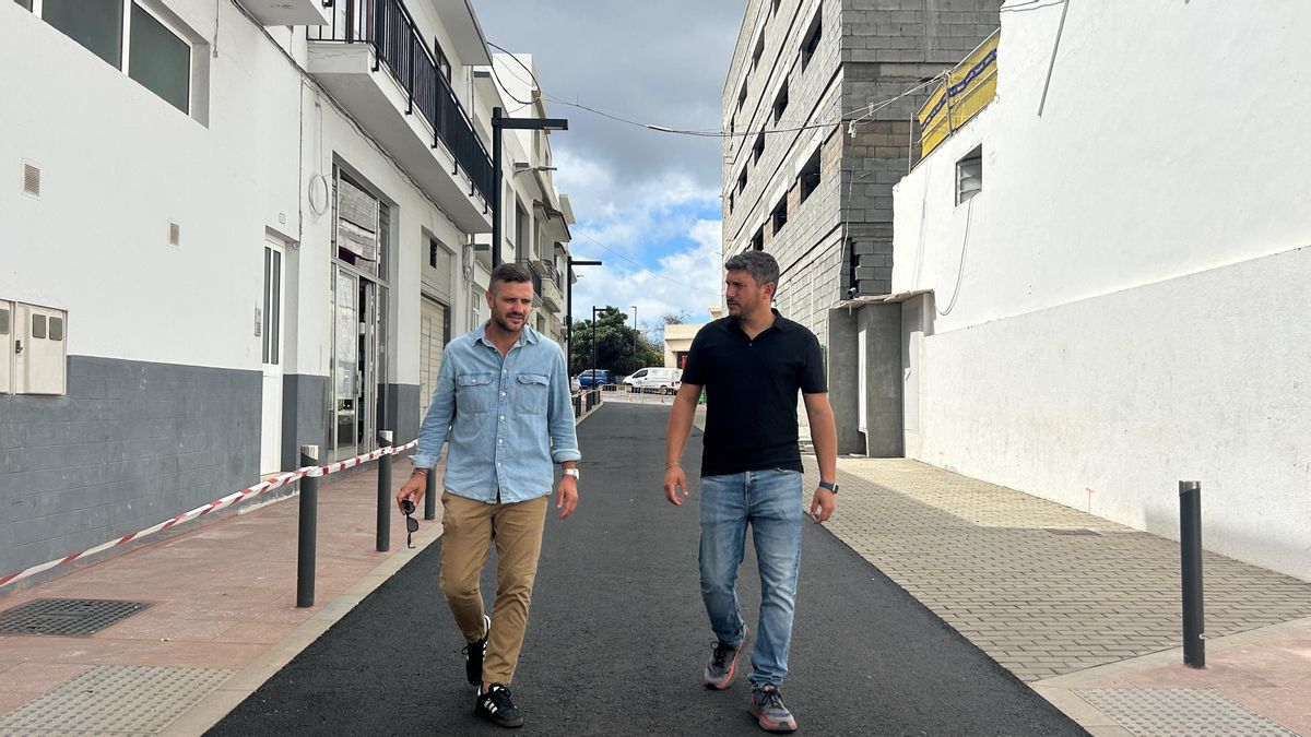 El Paso finaliza la urbanización de la calle Pedro Martín Hernández, la vía estratégica del nuevo casco urbano.