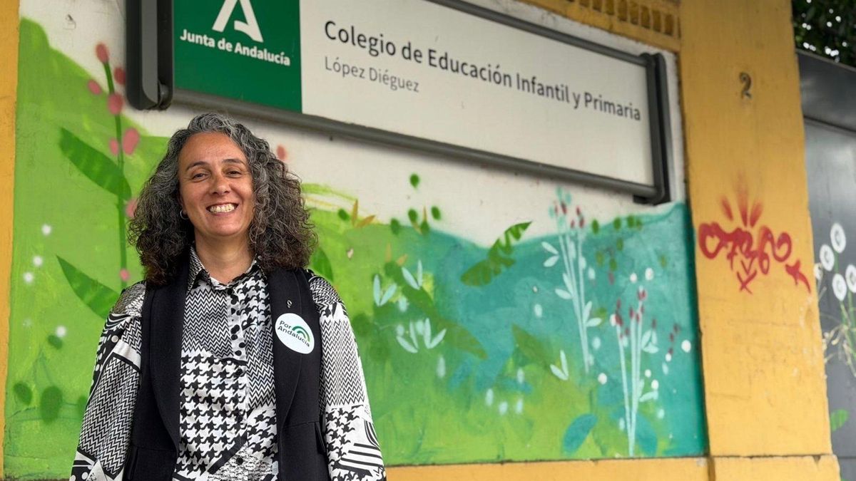 Por Andalucía promete garantizar plaza en la educación pública para quien la pida, como en el CEIP López Diéguez