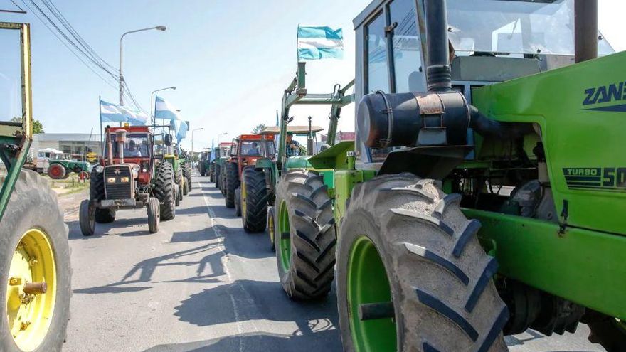 Arrancó el tractorazo a Plaza de Mayo