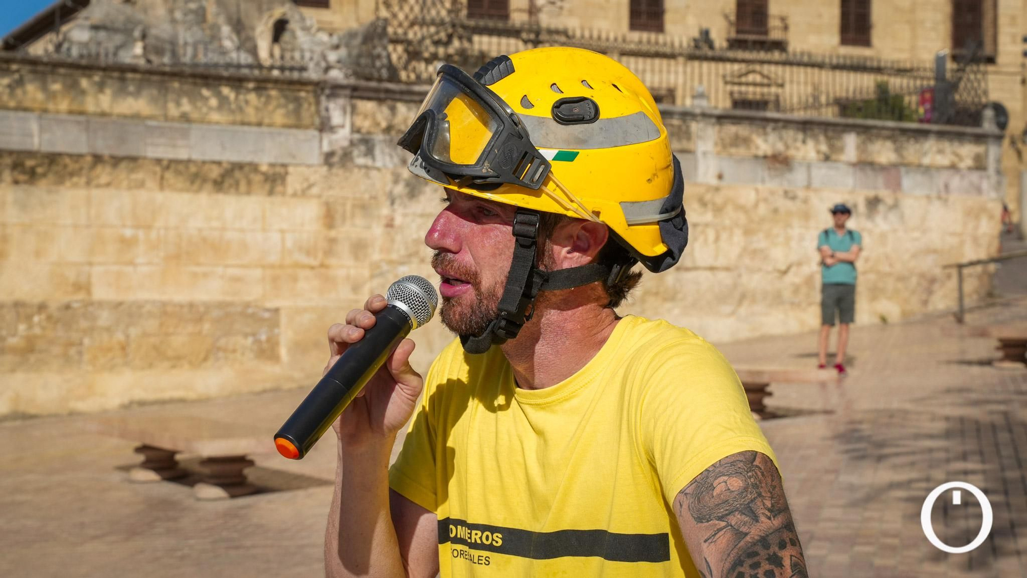 Marcha amarilla de bomberos forestales