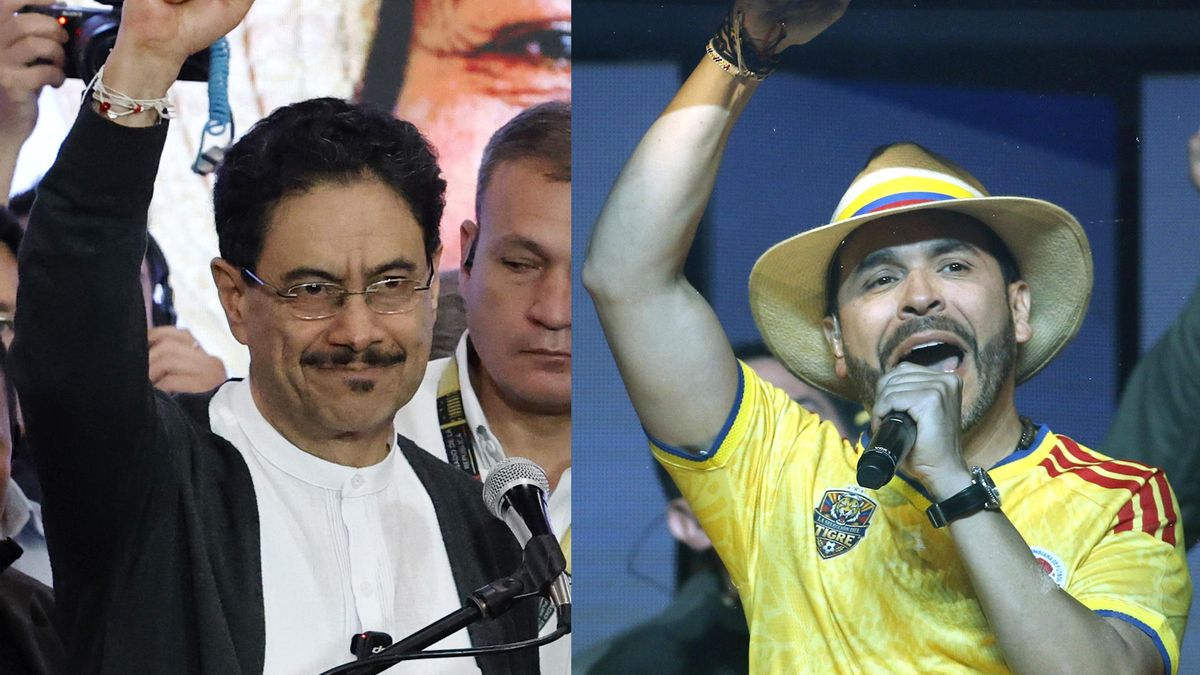 Los candidatos a la Presidencia de Colombia, Iván Cepeda (i) y Abelardo de la Espriella.