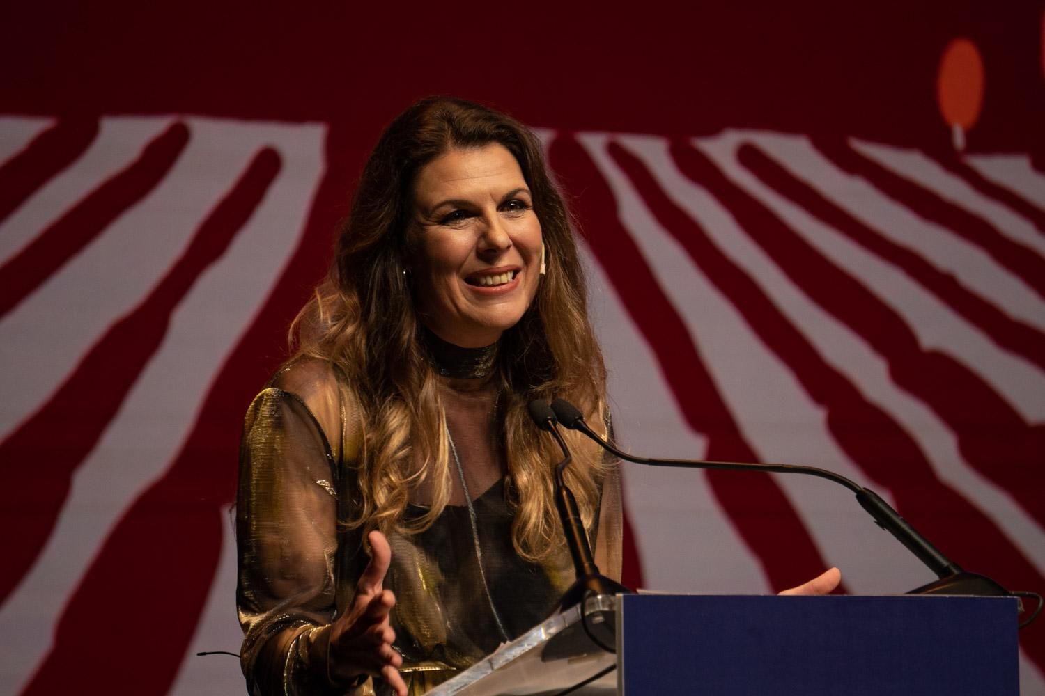 La directora de la Guía Repsol, María Ritter, momentos antes de comenzar a entregar los Soles