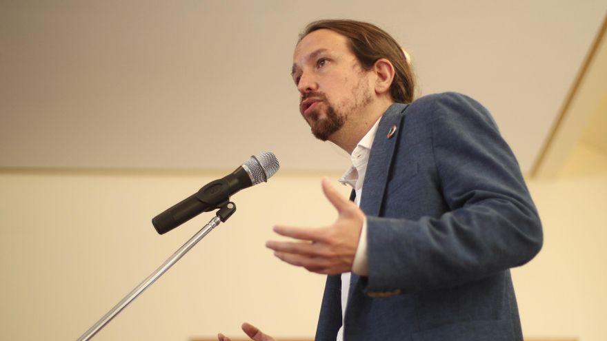 El vicepresidente segundo del Gobierno, ministro de Derechos Sociales y Agenda 2030, Pablo Iglesias, interviene en la ponencia ‘La centralidad del objetivo no 10: reducción de las desigualdades’, durante la tercera jornada de la XXXIII Edición de los Cursos de Verano en San Lorenzo de El Escorial, Madrid