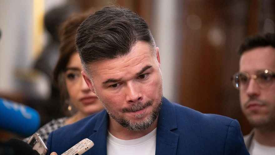 El diputado de ERC, Gabriel Rufián, durante la sesión plenaria celebrada en el Congreso, a 26 de mayo de 2026, en Madrid (España). Fernando Sánchez / Europa Press