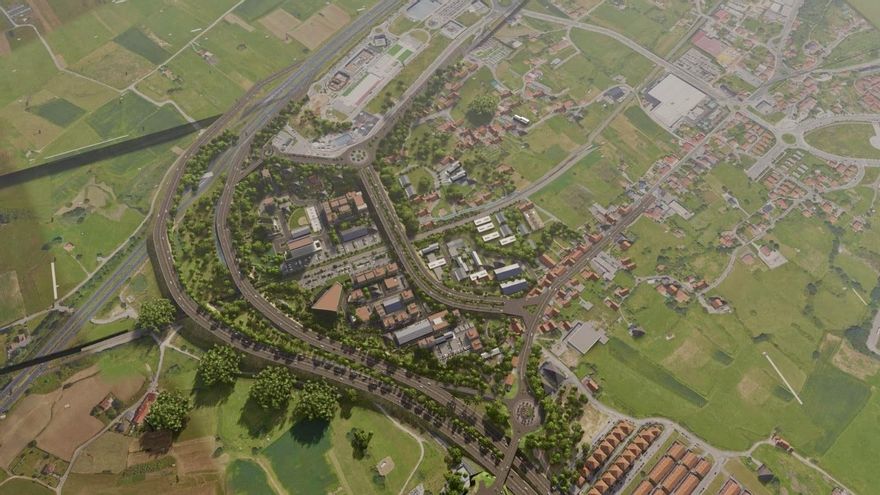 Vista aérea de la zona del PCTCAN