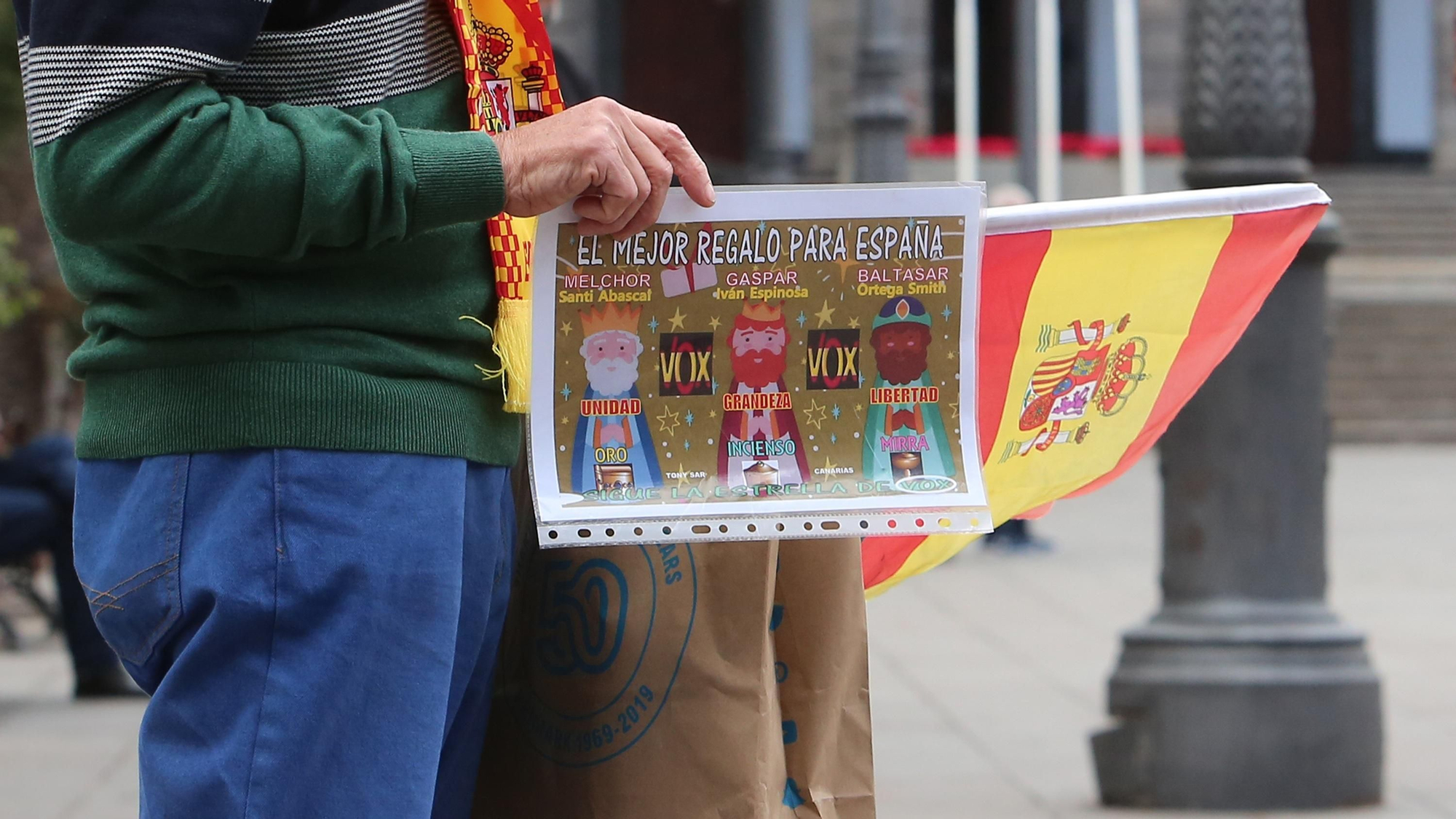 Concentración de Vox en Las Palmas de Gran Canaria