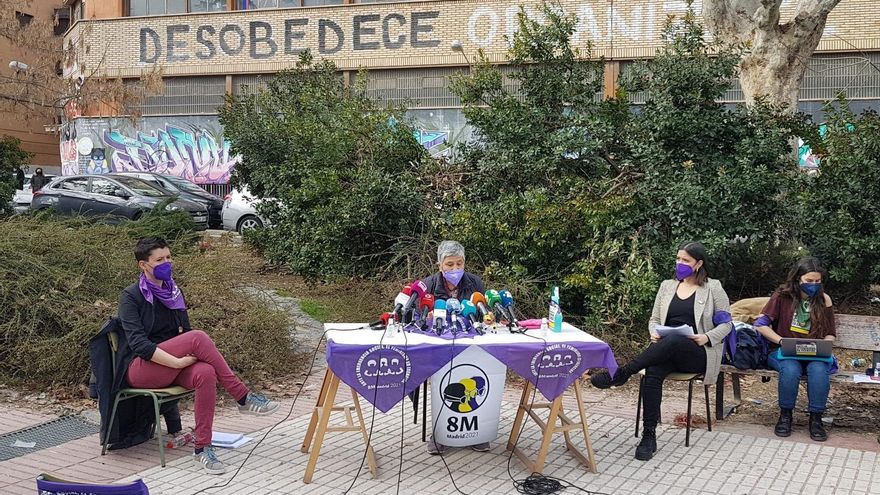 El movimiento feminista convoca concentraciones de hasta 500 personas en cuatro plazas de Madrid este 8M