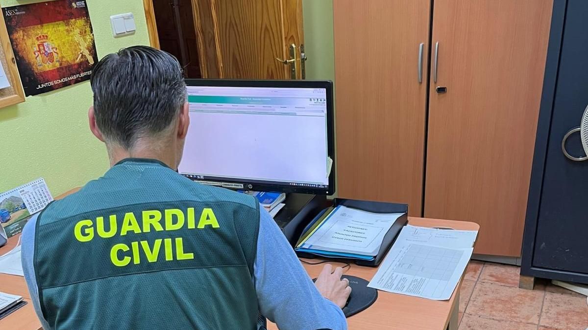 Investigación de la Guardia Civil sobre la estafa.