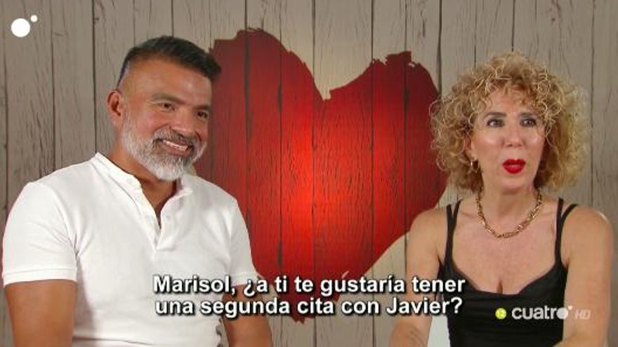 Marisol y Javir en 'First Dates'