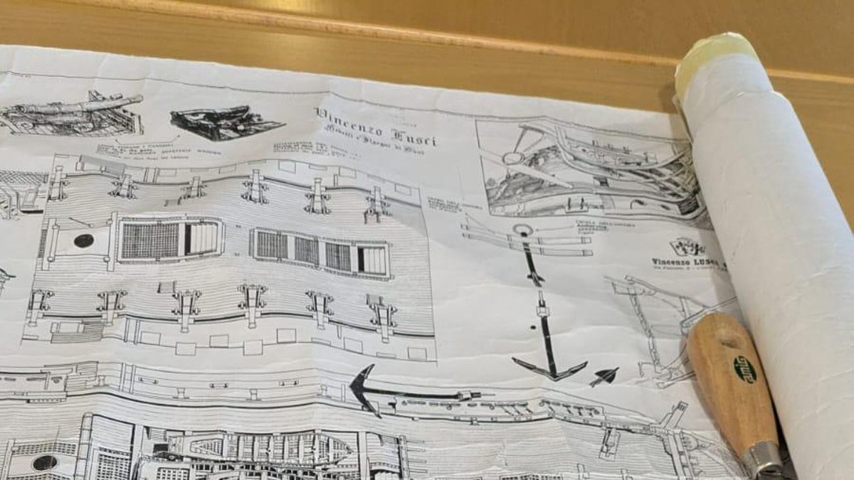 Planos de la réplica del HMS Victory