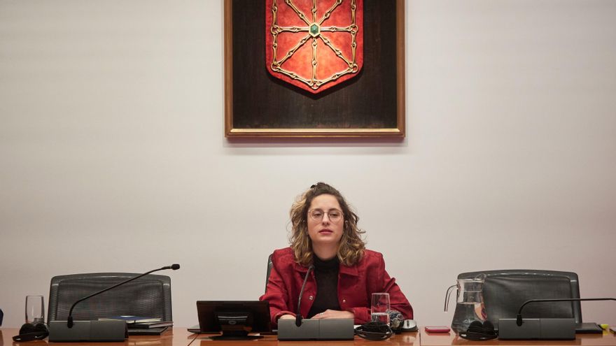 La presidenta de la comisión de investigación del Parlamento de Navarra, Irati Jiménez (EH Bildu).