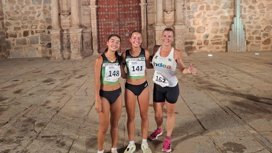 Podio femenino en Hinojosa