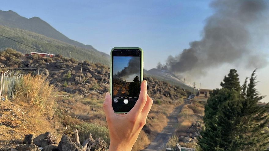 El volcán de La Palma. / Fotos: Leandro Betancor Fajardo