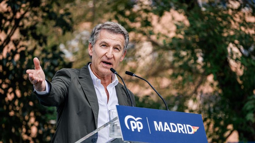 El presidente del PP, Alberto Núñez Feijóo, durante la inauguración de las Jornadas Parlamentarias del Grupo Popular de la Asamblea de Madrid, en el hotel EXE Getafe, a 5 de septiembre de 2026, en Getafe, Madrid (España).