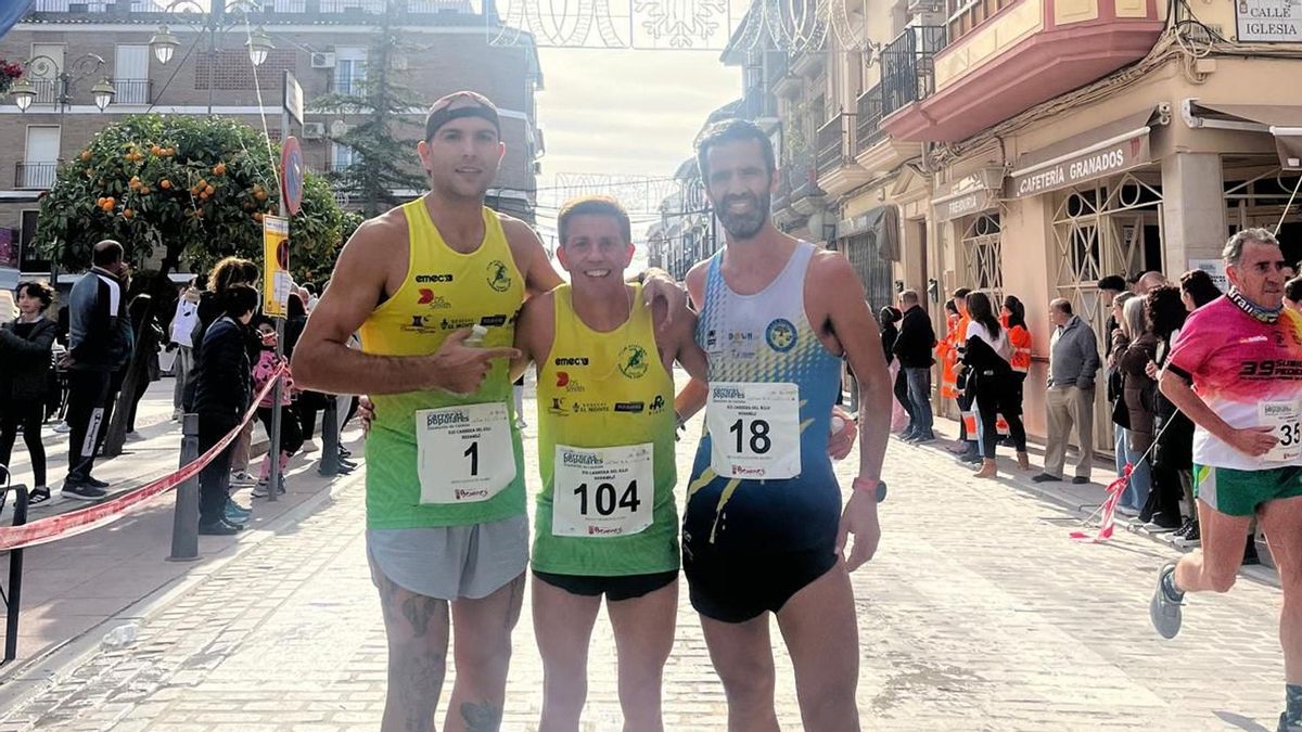 Podio masculino en Benamejí