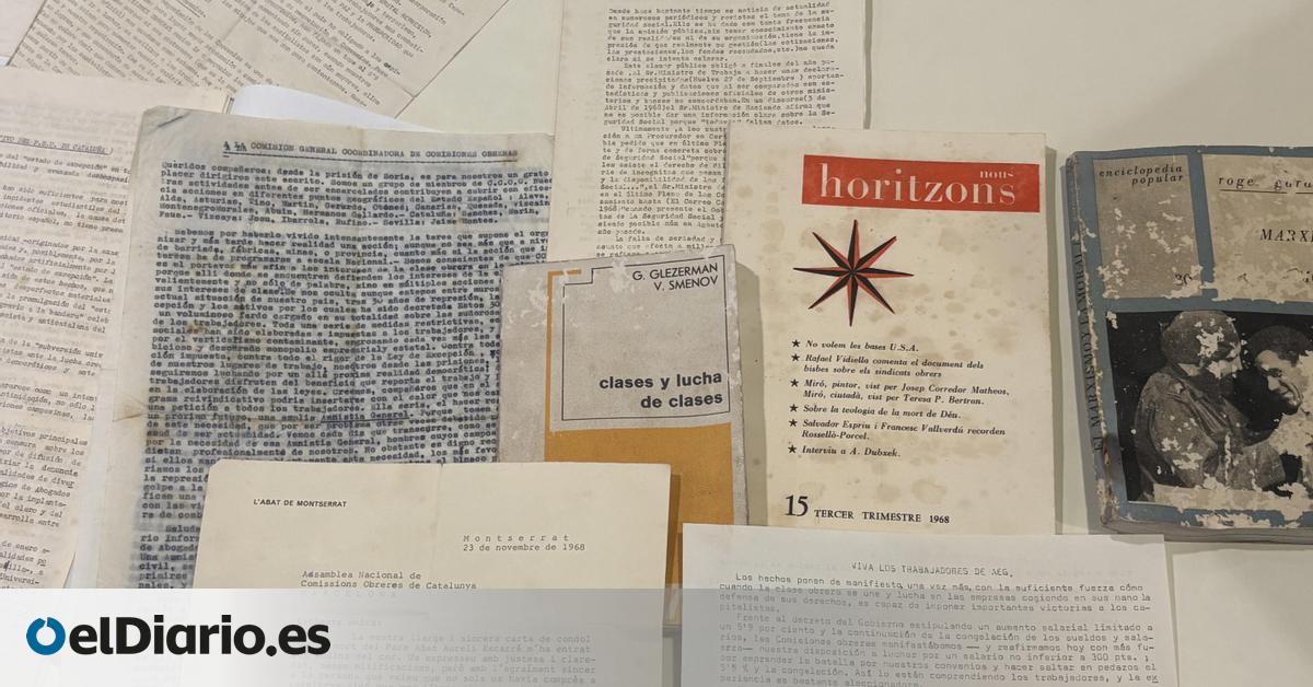 Los papeles clandestinos del sindicalista Cipriano García que estuvieron 50 años escondidos en una falsa pared