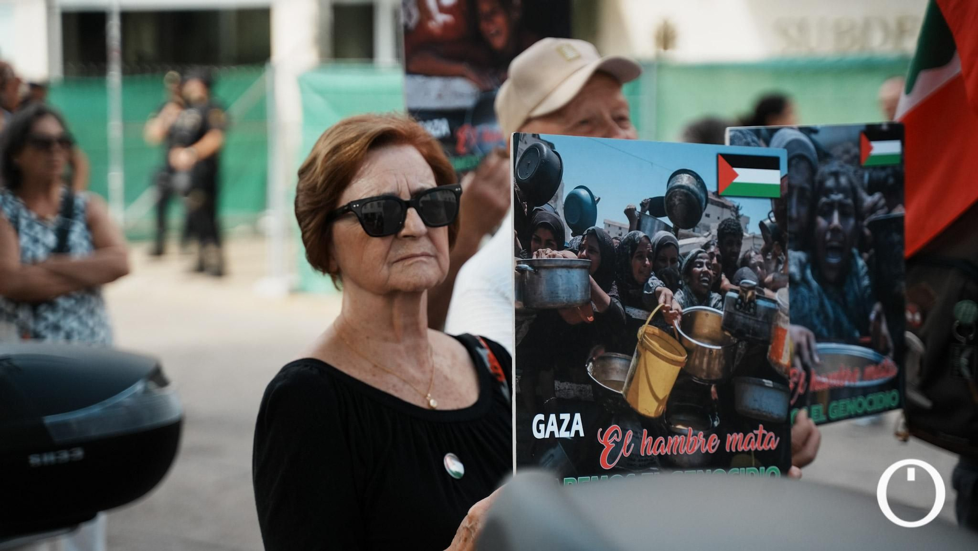 Concentración de las iniciativas solidarias con Palestina de Córdoba.