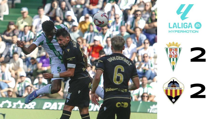 El Córdoba CF cree en El Arcángel y consigue el empate ante el CD Castellón
