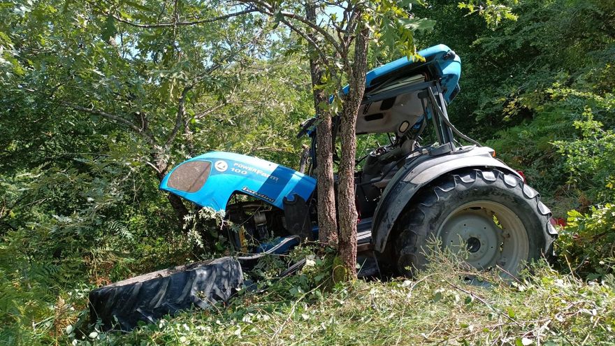 Tractor accidentado