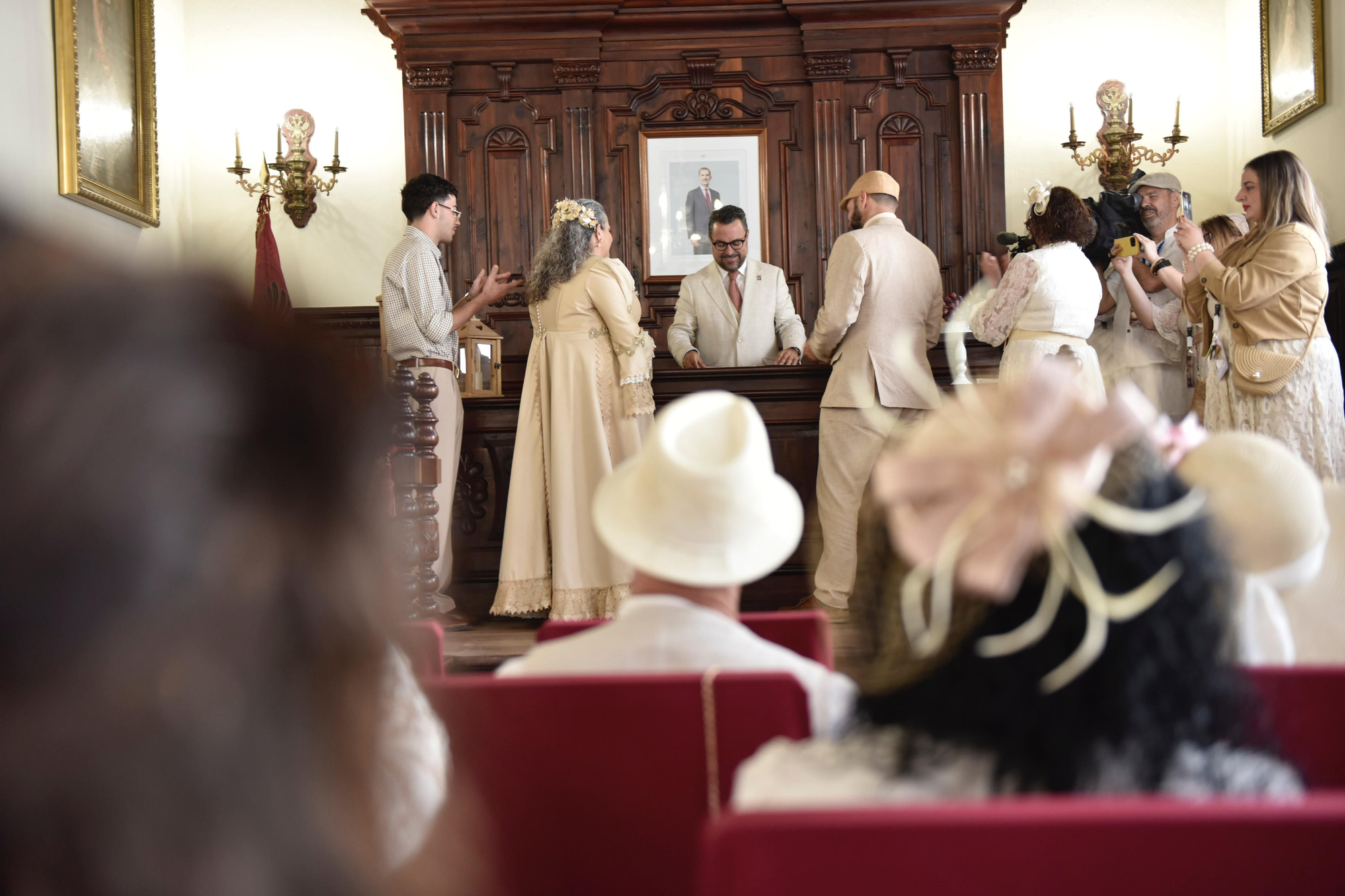 Boda indiana en el Ayuntamiento de Santa Cruz de La Palma.