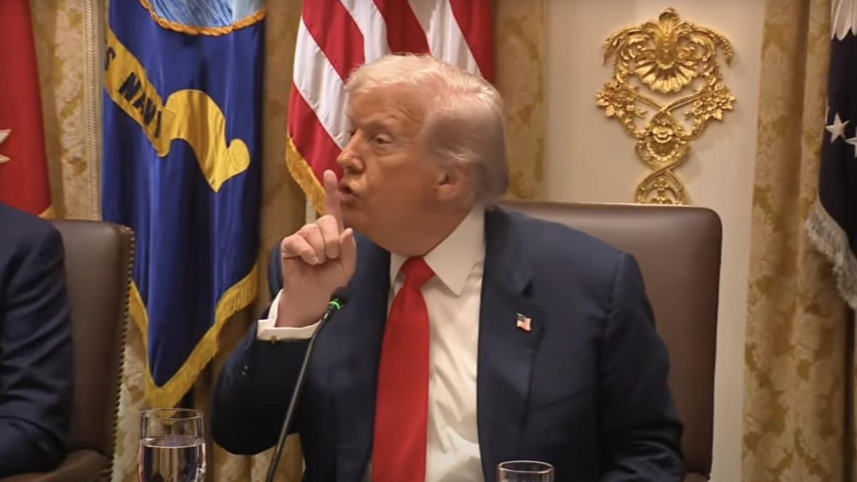 Donald Trump en el almuerzo con Javier Milei
