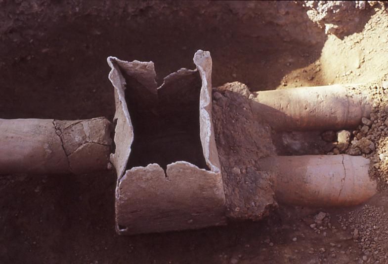 Arqueta de plomo en Sector Z