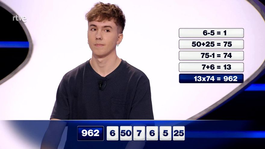 Álvaro, la estrella de 'Cifras y letras': el concursante "más rápido de la tele" que impulsa las audiencias