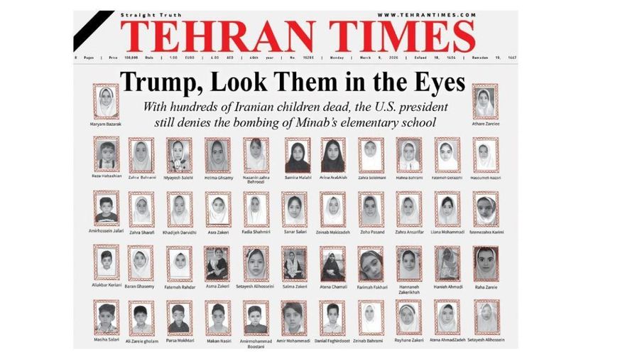 La portada del Tehran Times