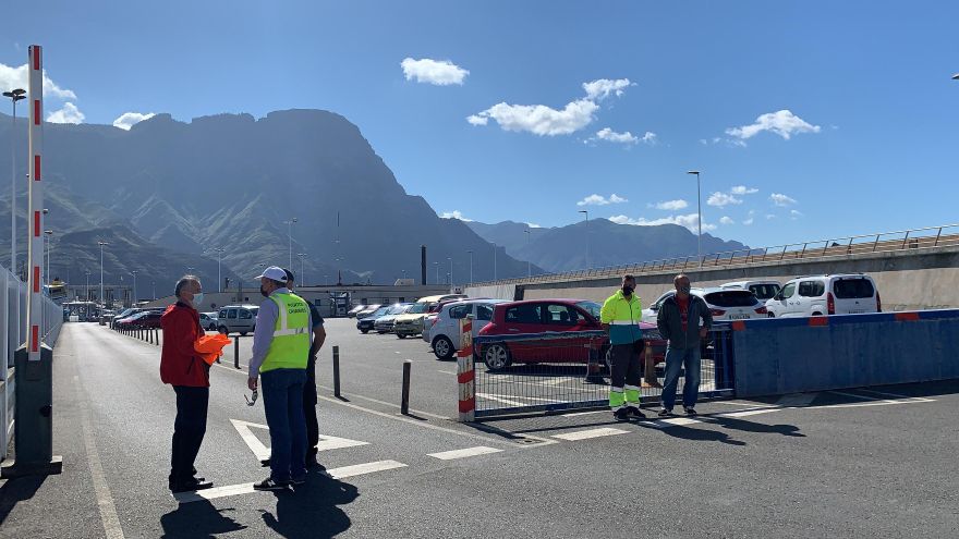 Entrada al Puerto de Las Nieves, en Agaete.