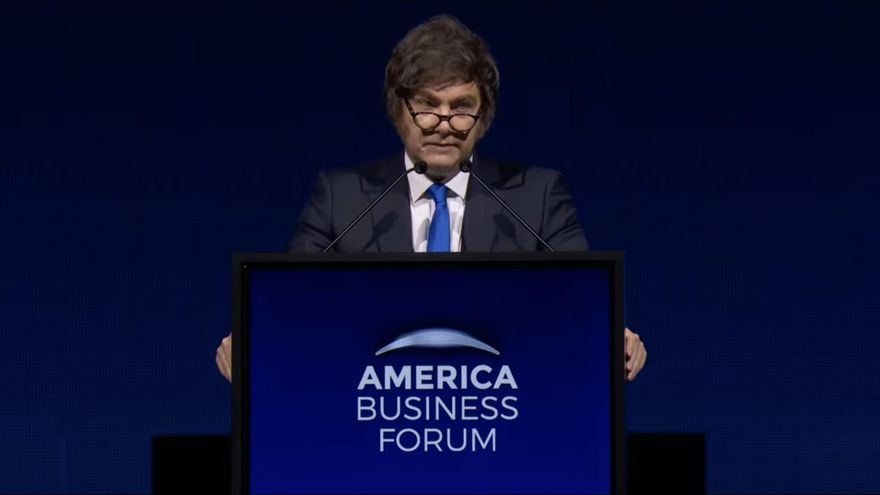 Milei llamó en EE.UU. a conformar un “consenso capitalista” en Argentina a través de una “gran coalición”