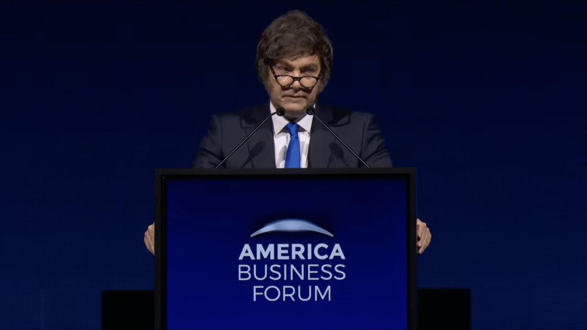 Milei en el America Business Forum de Miami