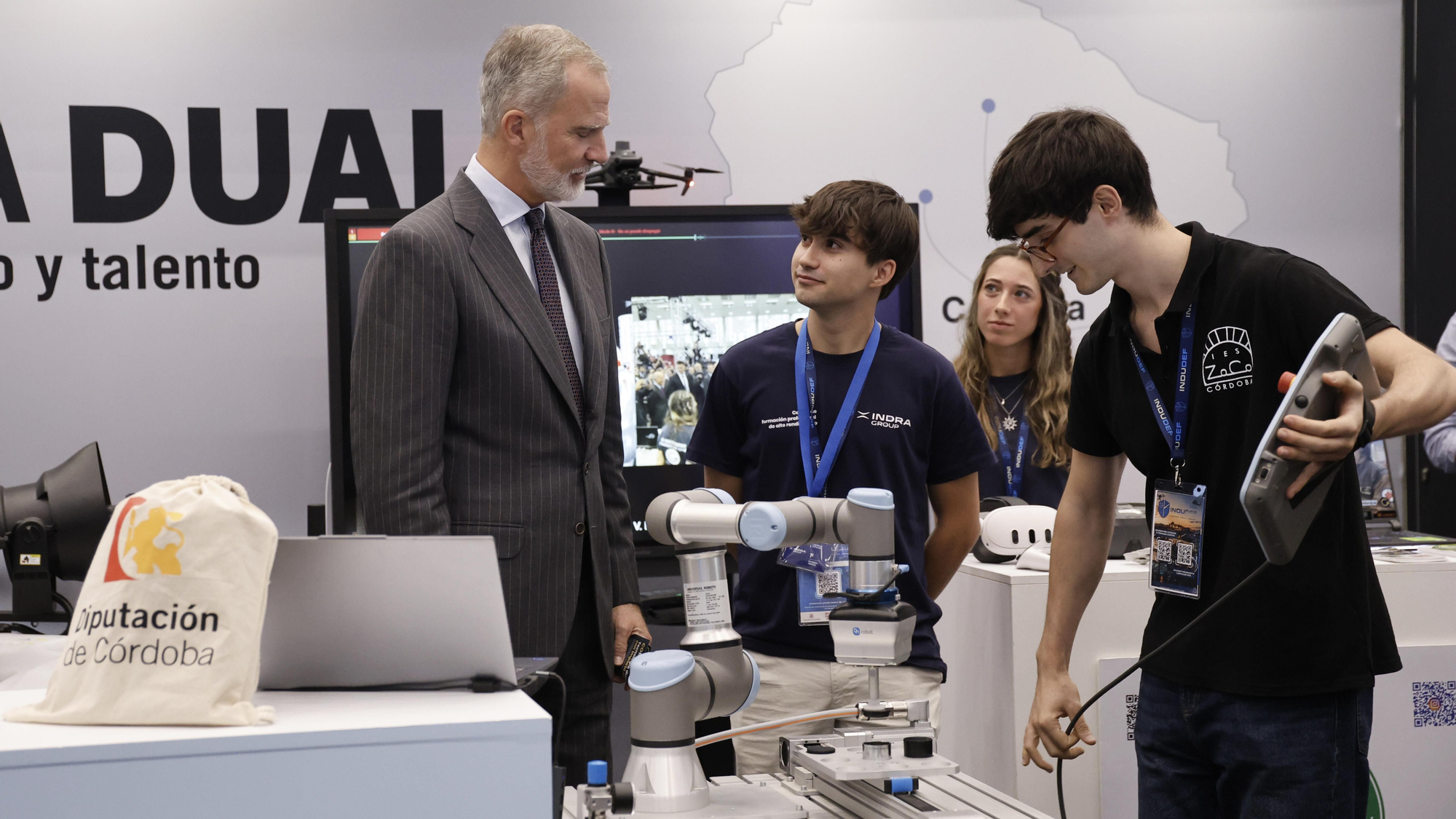 El Rey Felipe VI asiste a la jornada de clausura del Foro Indudef