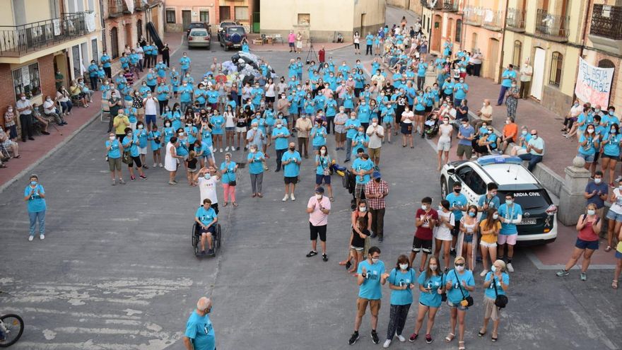 Una de las concentraciones que se han celebrado en el pueblo.