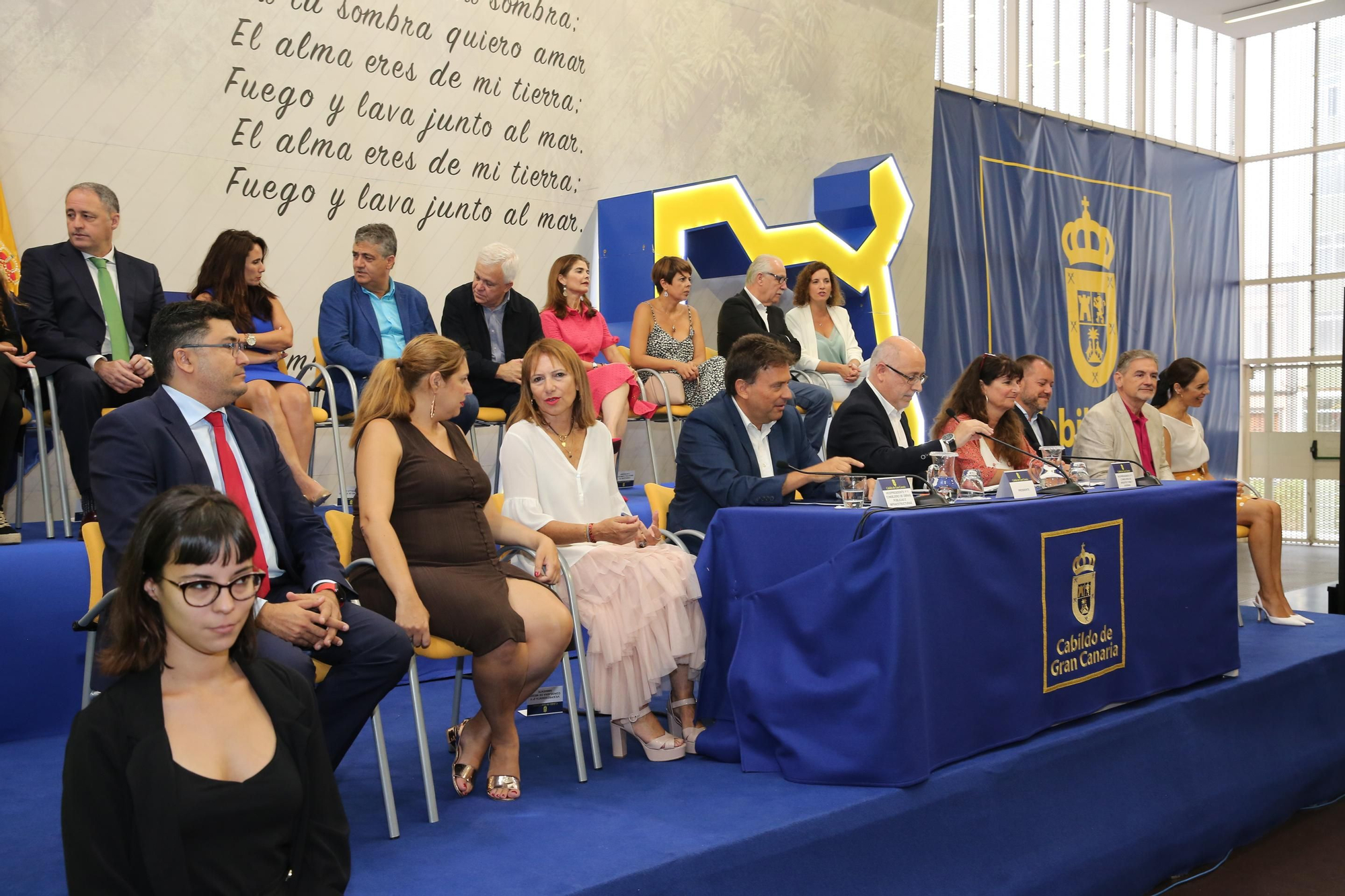 Presentación oficial del pacto en el Cabildo de Gran Canaria.