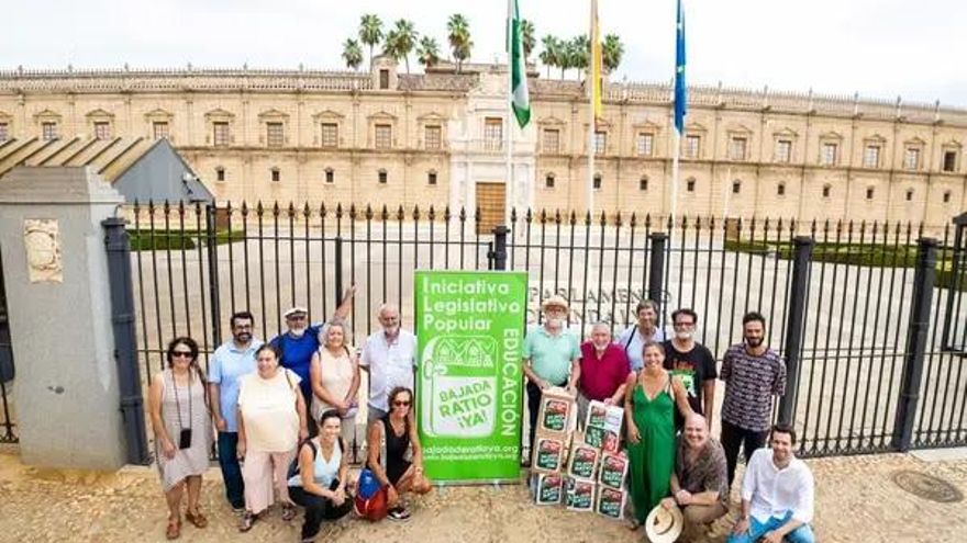 El Parlamento reabre el debate de la bajada de alumnos por aula impulsado por la firma de 40.000 andaluces
