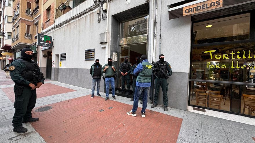 Macrorredada de la Guardia Civil en cinco puntos de Logroño y dos de Álava dos días antes de San Mateo
