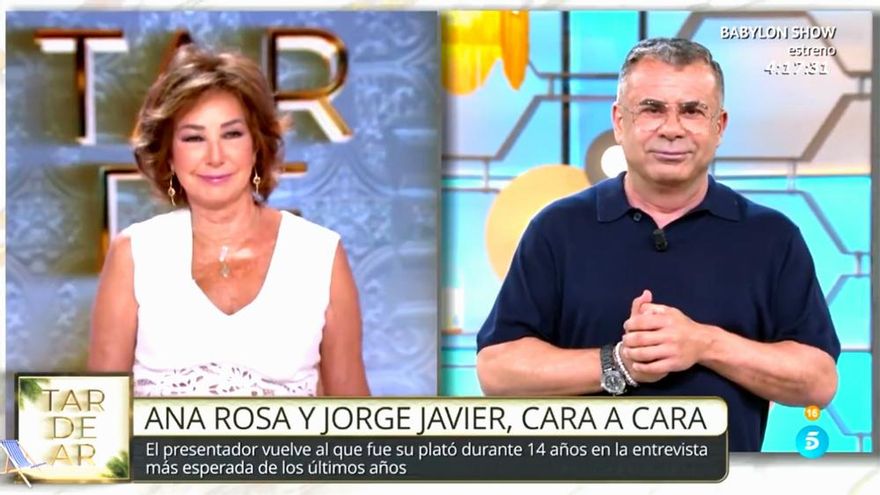 Jorge Javier bromea con cómo preparó su 'cara a cara' con Ana Rosa: "Habrá que arremangarse"