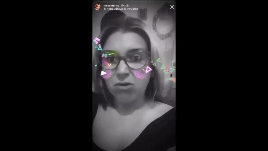 Mari Carmen Sánchez, en una imagen del polémico vídeo