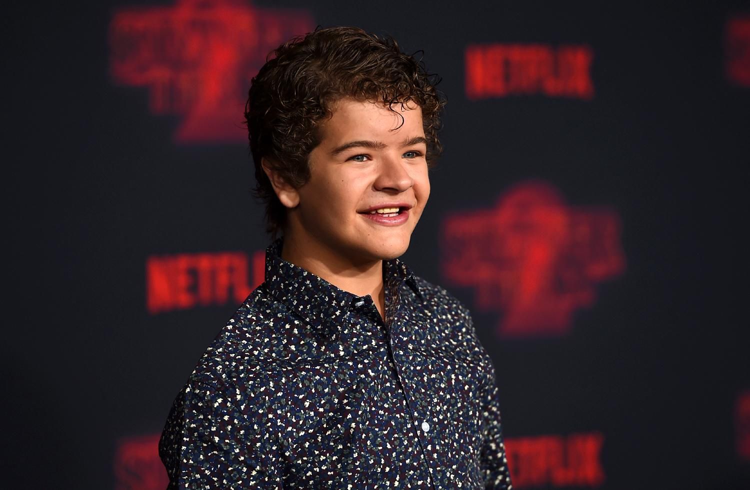 El actor Gaten Matarazzo en la première de Stranger Things 2