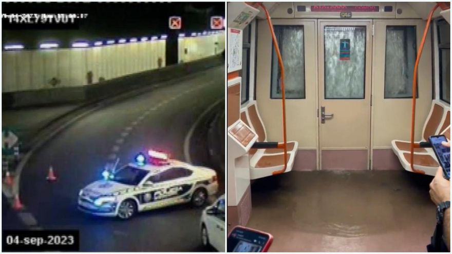 La fuerte lluvia de madrugada sobre Madrid causa cortes de carreteras, trenes y de hasta siete líneas de Metro