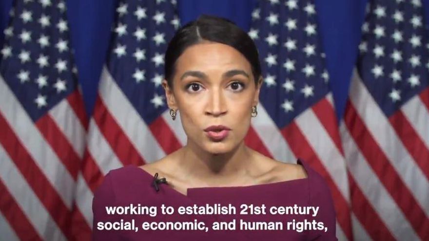 El discurso de Ocasio-Cortez durante la convención demócrata en favor de "un movimiento para instaurar los derechos sociales y económicos del siglo XXI"