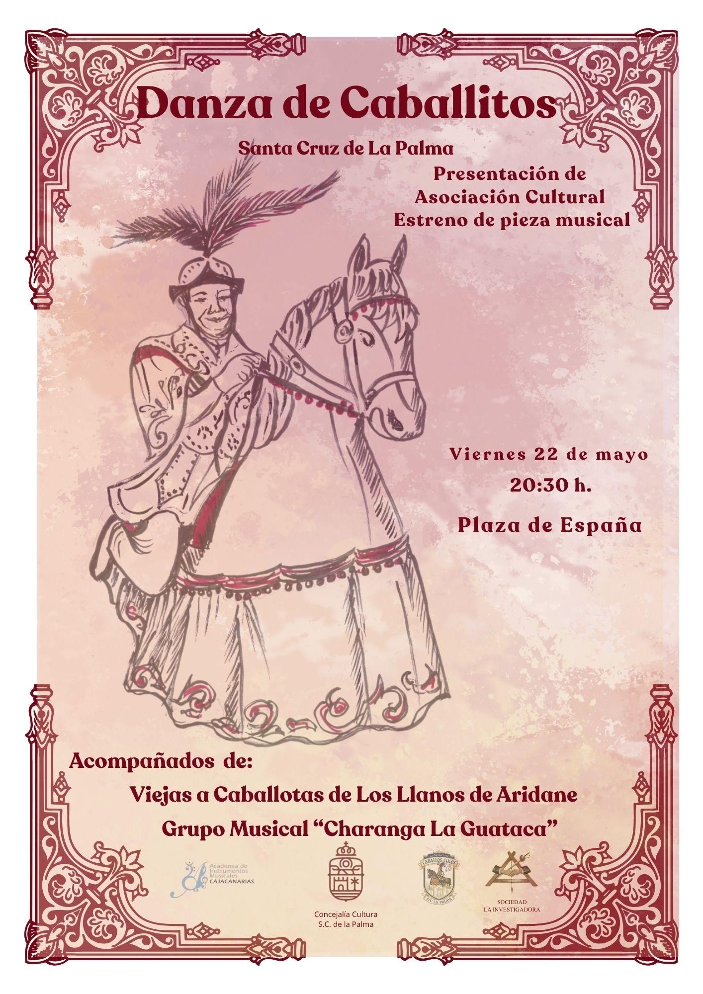 La Asociación de Caballos Cucos de Santa Cruz de La Palma se presenta con el estreno de una pieza musical inédita.
