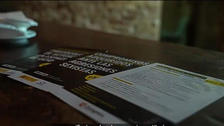 Folleto del protocolo de espacios seguros contra agresiones machistas de Zaragoza