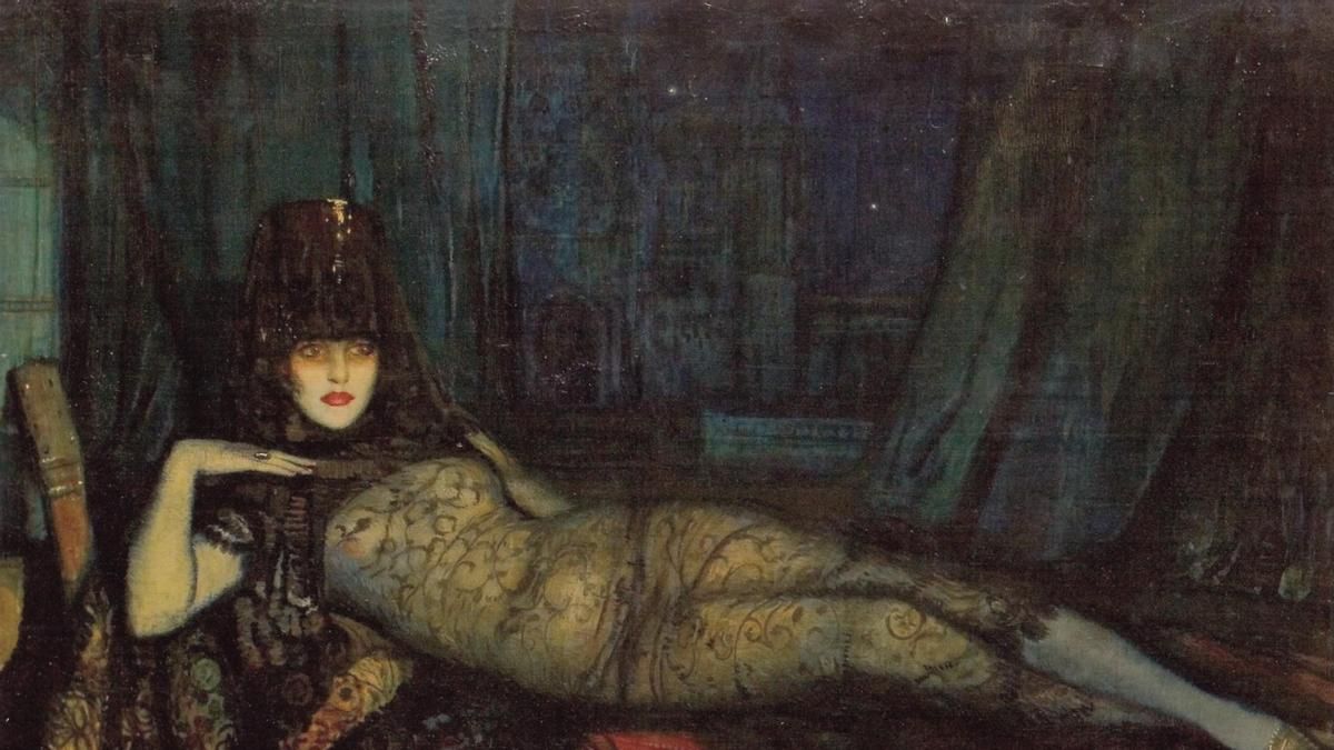 La maja maldita (1918), retrato de la bailarina Tórtola Valencia realizado por Beltrán Masses.