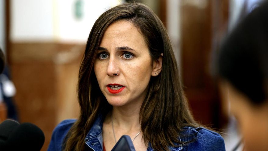 La secretaria general de Podemos, Ione Belarra, en el pleno del Congreso del 29 de septiembre. EFE/ Víctor Lerena